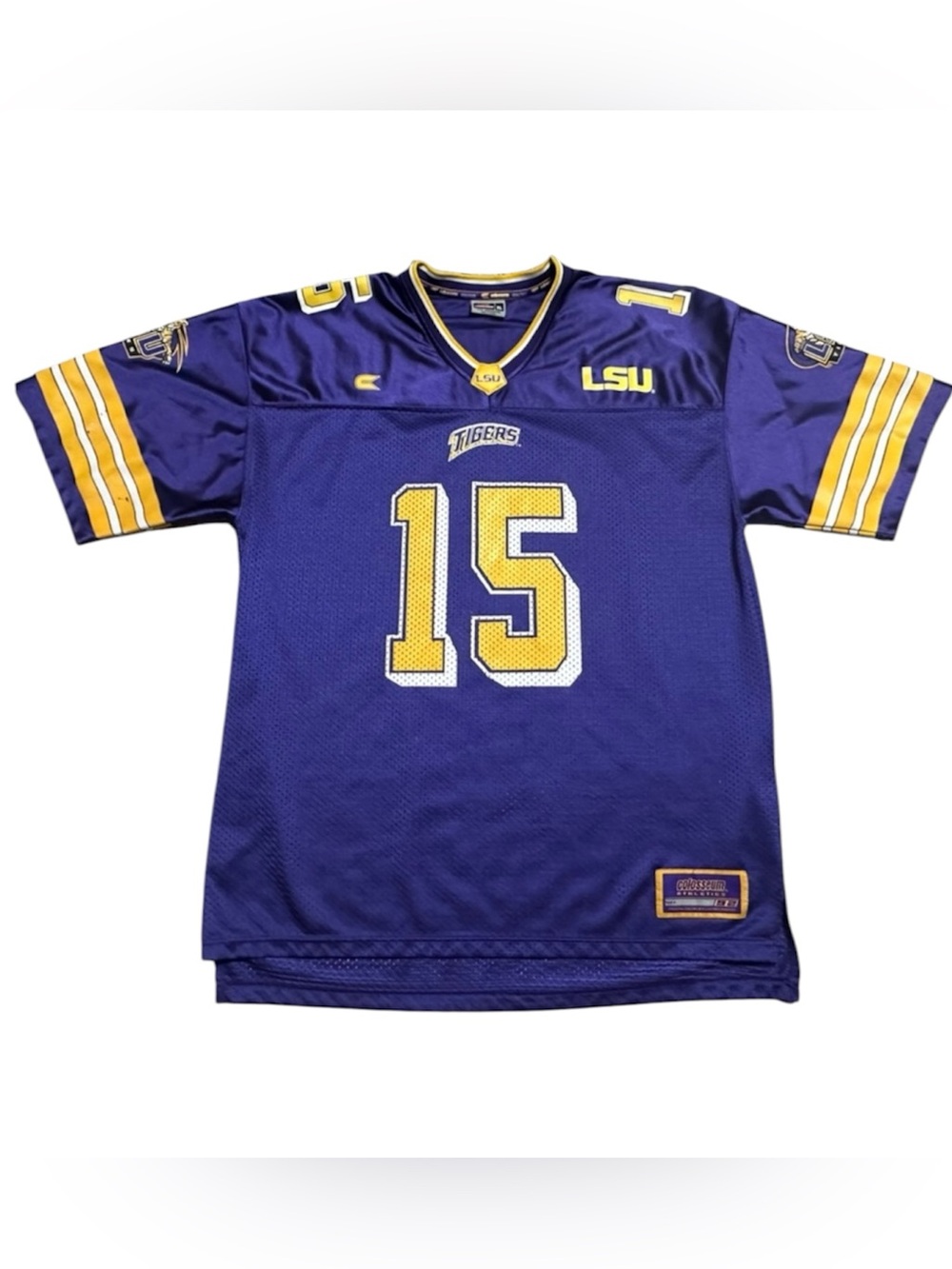 LSU TIGERS COLOSSEUM #15 Football Jersey size XL oversized